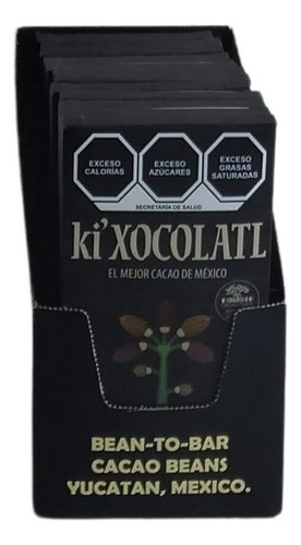 12 Chocolates Ki Xocolatl Negro 72% Cacao, Natural, Orgánico