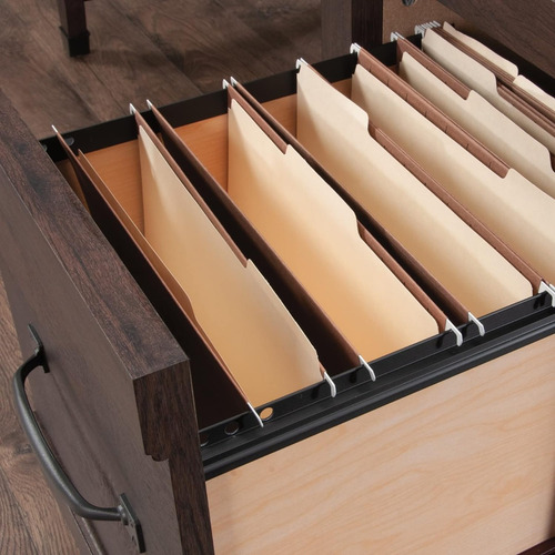 Escritorio De Madera Sauder Carson Forge; Cedro Rústico