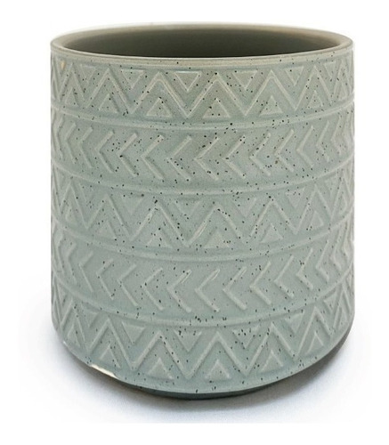 Maceta Ceramica Zigzag D10.5x11.5cm Surtido