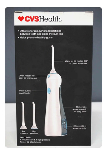 Sistema De Hilo Dental De Agua Inalámbrico Recargable Cvs