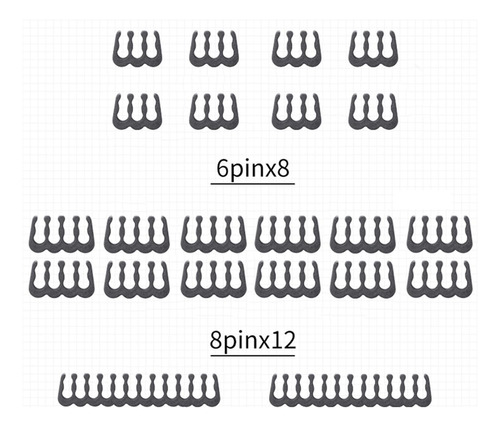4 X 3-6pack 24 Pcs Cabo Pente Gpu 6 Pinos 8 Pinos 4 Pcs