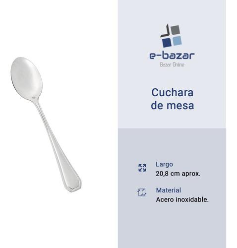 Set X 48 Cubiertos Otten Ambar Acero Inoxidable