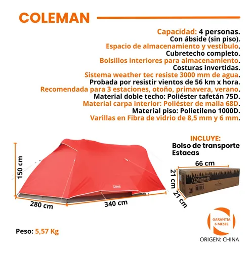 Coleman hooligan 4 sale