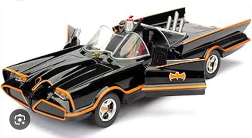 Batimóvil 1966 Escala 1/24 Jada Para Armar Negro (Usado)