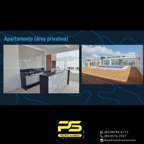Imagem 5 de 7 de Cobertura Com 3 Dormitórios À Venda, 127 M² Por R$ 946.485 - Tambaú - João Pessoa/pb - Co0105