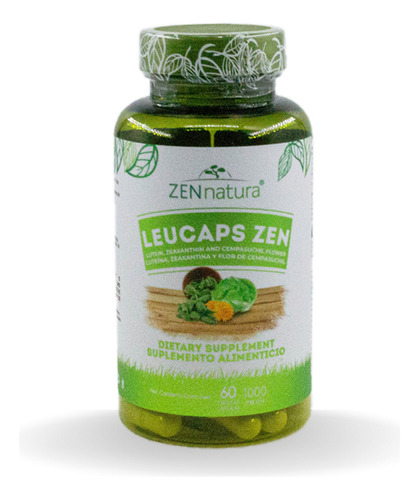 Leucaps Luteina Zeaxantina, Betacaroteno Para Vision Caps Zn Sabor Sin sabor