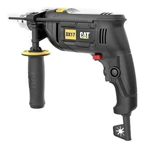 Imagen 2 de 4 de Taladro percutor atornillador eléctrico de 13mm CAT DX17 750W + accesorios 220V 50Hz/60Hz