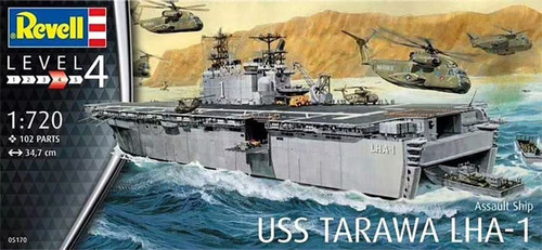 Revell Uss Tarawa Lha-1 5170 1/700 Rdelhobby Mza