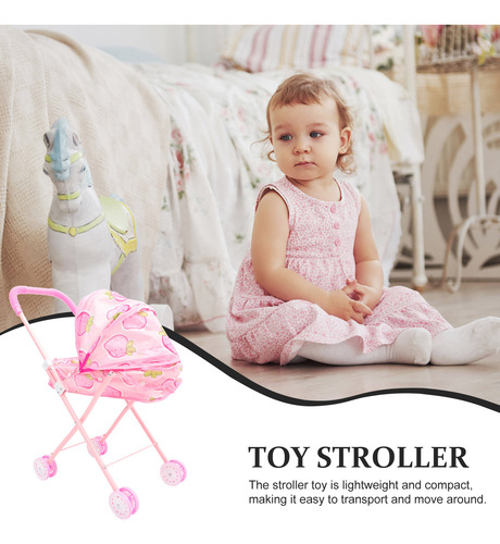 Cochecito De Bebé, Cochecito Para Niña, Juguete, Luces Adora