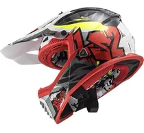 Comprar Cascos Motocross Mx Ls2 437 Fast Crusher Negro Rojo