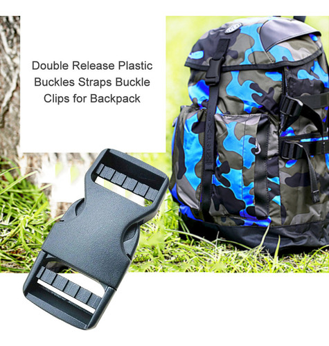 12 Hebillas De Plástico De Doble Liberación, Correas, Clips