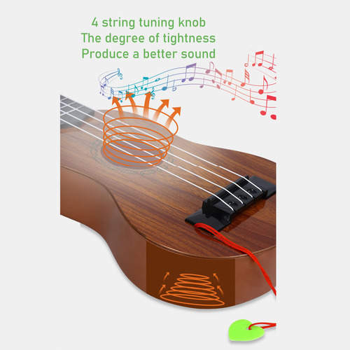 Ukelele De Juguete Para Niños, Guitarra Infantil De 4 Cuerda