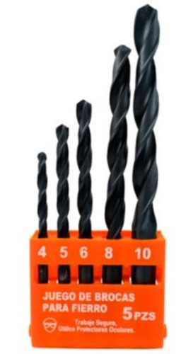 Mechas Taladro Hierro  5 Pcs 