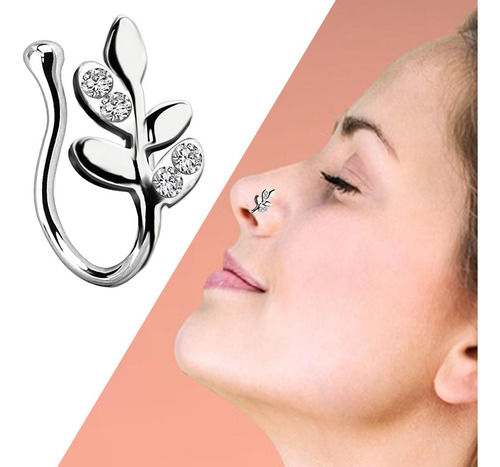 5 Anillos De Nariz Falsos 18g Faux Fake Lip Ear Septum Non