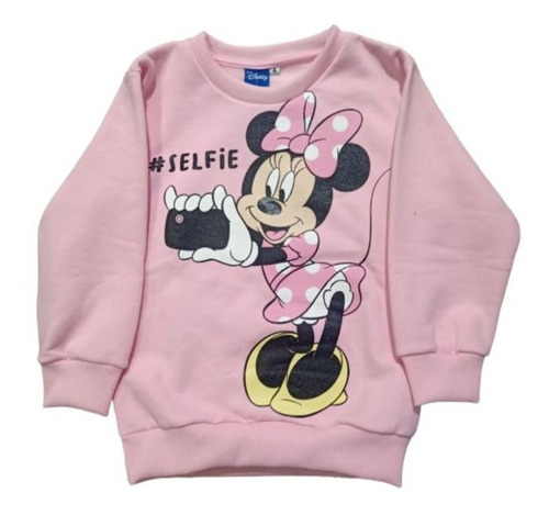 Buzo Rustico Frizada Minnie Mouse Rosa