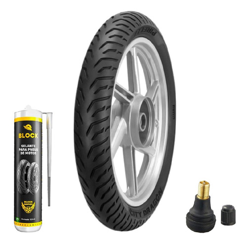 Pneu 100/80-18 59p Tl City Dragon Pirelli + Selante + Bico