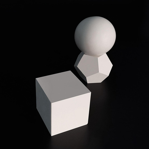 10 Contagem Mini Resina 3d Geometria Esboço Estatuetas De