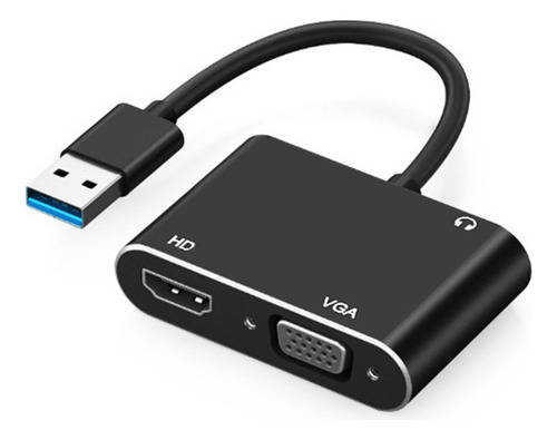 De Adaptador Vga Usb 3.0 A Vga Compatible, Convertidor De