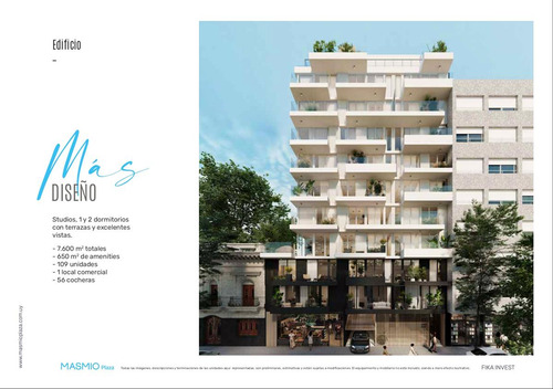 Centro Masmio Plaza Venta Apartamento 1 Dormitorio Terrazas