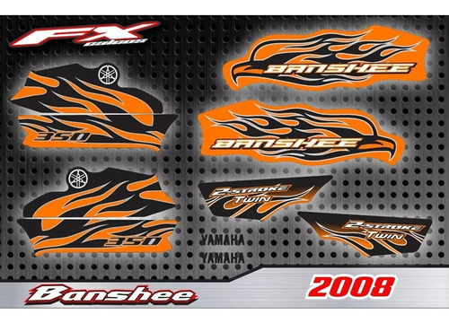 Calcos Opcionales Yamaha Banshee 350 2008 Fxcalcos2