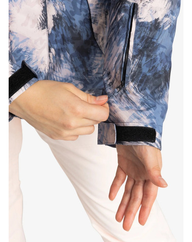 Campera Snow Roxy Jetty Solid Np Azul Print S