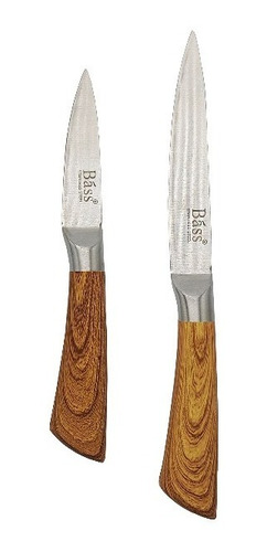 Imagem 3 de 3 de Jogo De Facas Para Cozinha Inox 7 Peças + Suporte Giratorio