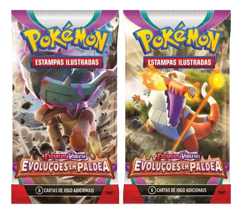 Box Booster Cartas Jogo Evoluções Paldea Pokémon tcg copag