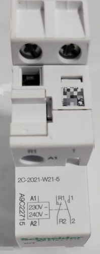 Contactor Monofasico 2p 16a 1na / 1nc Ref A9c22715 Certif