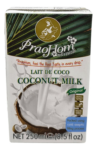 Leche De Coco Origen Tailandés Prao Hom 250 Ml