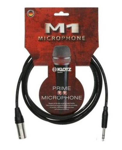 Cable Xlr Macho-plug Stereo Klotz M1ms1k0300 3 Metros