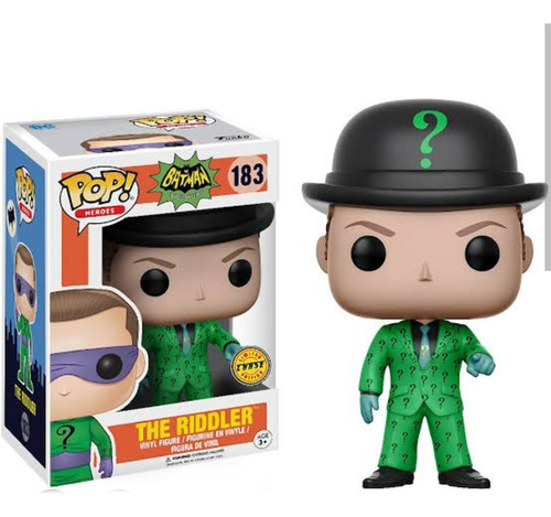 Funko Pop Riddler Chase Acertijo #186 Dc Comics Batman Raro (Usado)