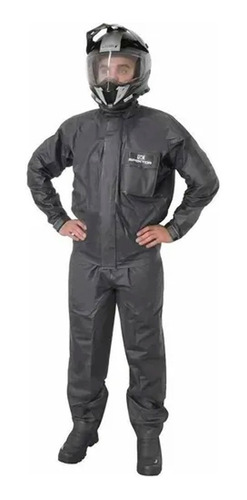 Traje Lluvia Moto Negro Talle S Spektor