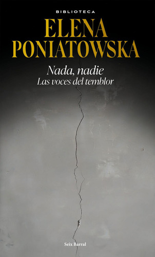 Nada, nadie. Las voces del temblor Elena Poniatowska Editorial Seix Barral