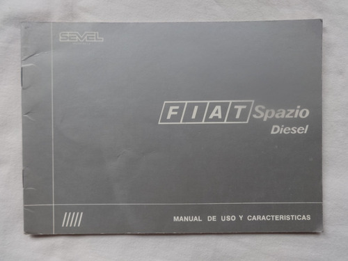 Suplemento Manual Fiat Spazio Diesel 147 Instruccion Catalog