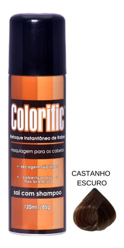 Colorific Castanho Escuro Maquiagem Calvice Barba E Cabelo