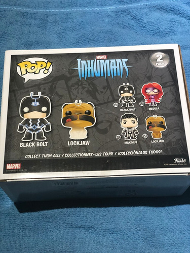 Imagen 6 de 7 de Funko Pop Black Bolt Y Lockjaw Px Marvel Comic Con Inhumans