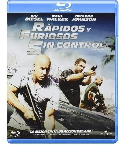 Rápidos Y Furiosos 5 Sin Control | Película Blu-ray Español 