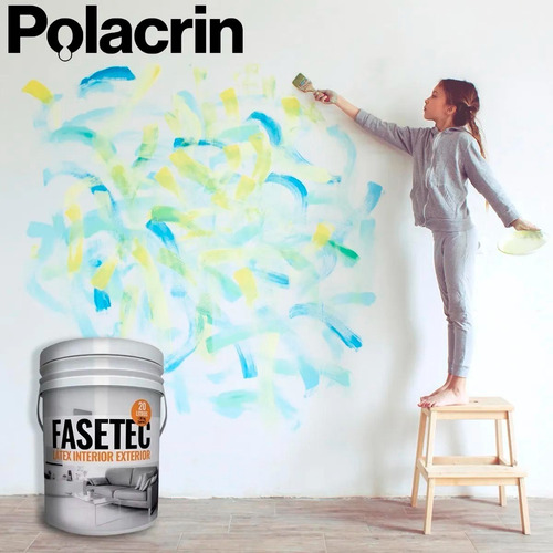 Pintura Latex Interior Exterior Fasetec Polacrin 20lt Blanca