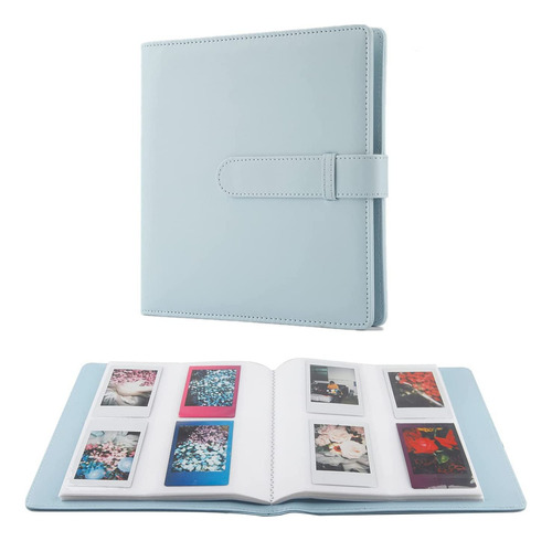 Álbum De Fotos De 256 Bolsillos Para Fotos Polaroid, Compatible Con Cámara Instantánea Fujifilm Instax Mini Evo Liplay 11 90 70 50s 40 26 25 9 8+ 8 7s / Impresora Mini Link Sp-1 (azul Hielo)