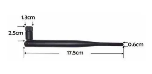 Antena Para Transceptor Rf 868mhz 5dbi Sma Macho Lora