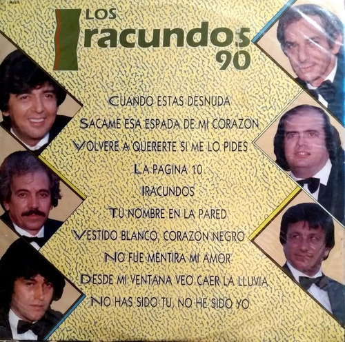 Los Iracundos 90 Vinilo Long Play  Inhallable Joya 1990