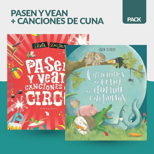 Pack Silvia Schujer- Pasen Y Vean+canciones De Cuna 2 Libros