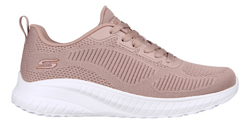 Tenis Lifestyle Skechers Bobs Sport Squad  - Rosa-blanco