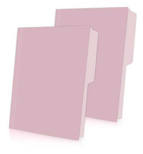 Folder Tamaño Carta Pendaflex Tipo 1/2 Ceja Color Rosa 100 P