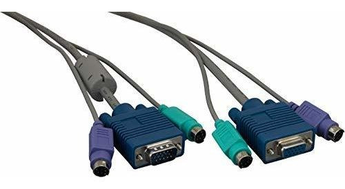 Cables Vga, Video - Cable Leader Super Miniatura 3 En 1 Kvm 