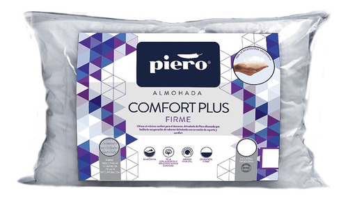 Almohada Piero Comfort Plus Firme 90x50cm Fibra Siliconada 