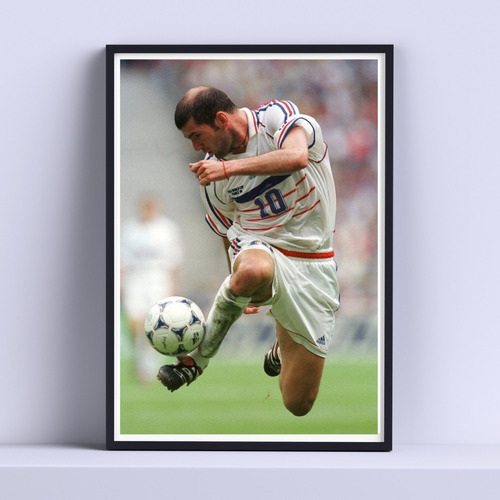 Cuadro Zinedine Zidane Futbol 30x40cm Deco Listo P Colgar