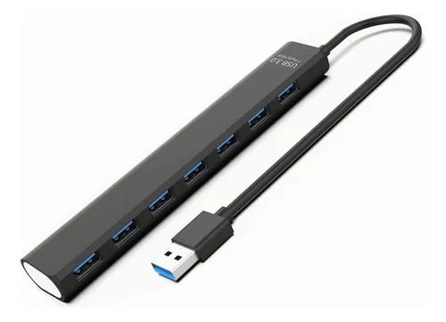 Multi Usb 3.0 Hub Divisor De 7 Puertos Velocidad De 5 Gbps