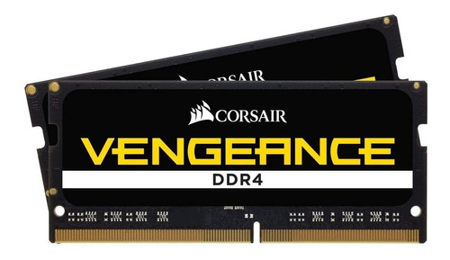 Memoria RAM Vengeance color negro 64GB 2 Corsair CMSX64GX4M2A2666C18