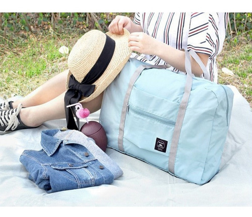 Imagen 6 de 10 de Bolso Plegable Viaje Almacenamiento Impermeable Multiuso